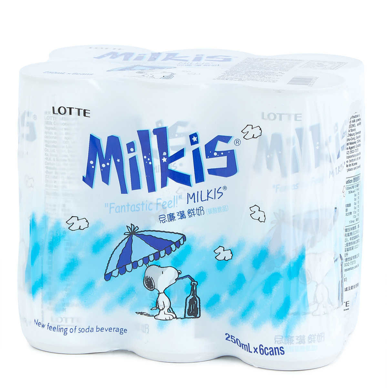 樂天 - Milkis 忌廉溝鮮奶250ML (6罐裝)