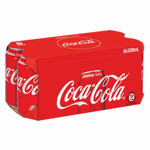 「可口可樂」汽水330ML 8罐裝