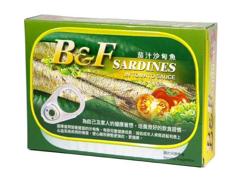 B&F茄汁沙甸魚106克
